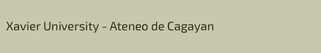 Xavier University - Ateneo de Cagayan
